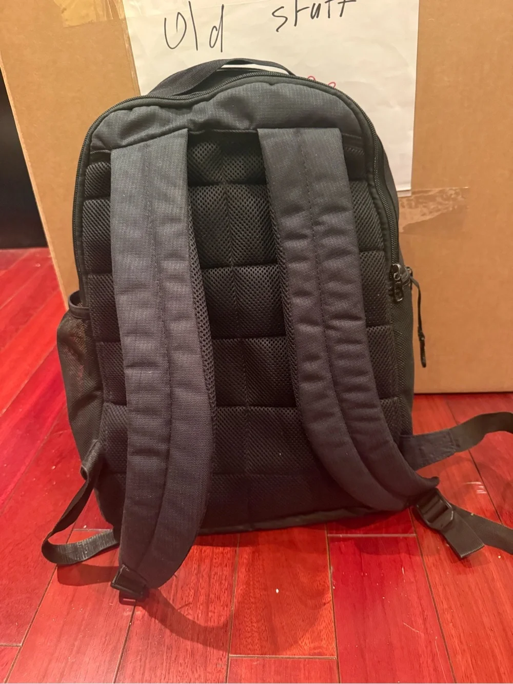 Nike Black Backpack with White Swoosh